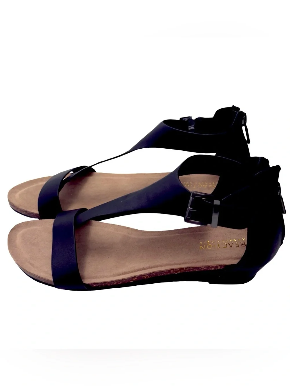 New Kenneth Cole Black T-Strap Leatherette “Great Gal